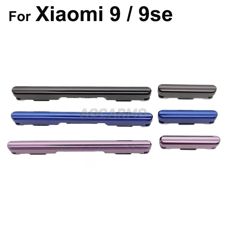Phone Switch Key Power Volume Control Button For Xiaomi 8 / 9 / 9se Mi8 Mi9 Mi9 SE Power On/Off Volume Up Down Switch Side Buttons Key Replacement Part