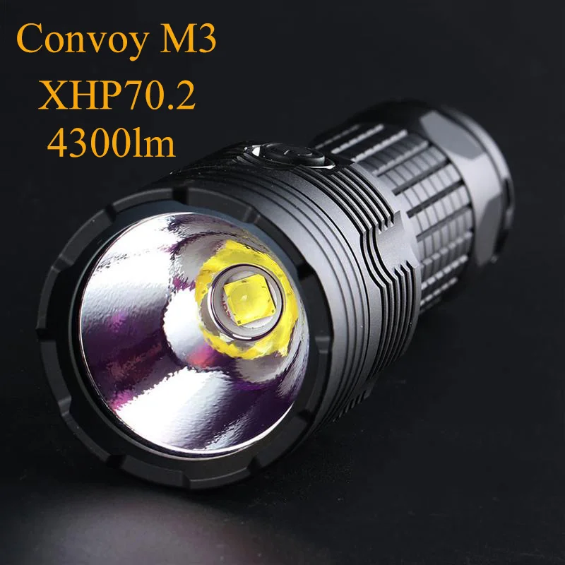 

Convoy M3 Cree xhp70.2 Flashlight High Powerful 26650 Flash Light Linterna LED 4300lm Camping Hunting Torch Latarka Lanterne
