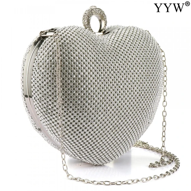 New Design Bridal Hand Bags Party Bags Wedding Silver Handbag Diamond Clutch  Messenger Purse Chain Shoulder Bag Bolsa Feminina Purse From Love_you,  $28.5 | DHgate.Com