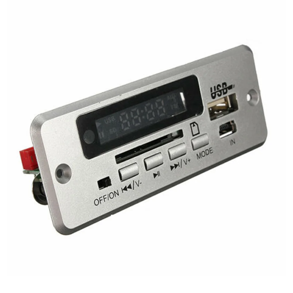12 В FM радио беспроводной сигнал Led USB аудио декодер карта модуль Плата для автомобиля Bluetooth цифровой MP3 плеер Aux