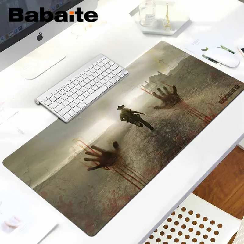 LockEdge 30x80cm Babaite The Walking Dead Нескользящие прочные силиконовые компьютерные коврики Комфортный коврик для мыши игровой коврик для мыши - Цвет: LockEdge 30x80cm