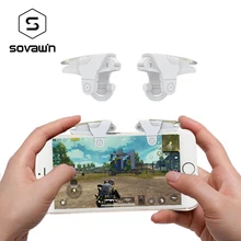 SOVAWIN PUBG мобильный Геймпад контроллер стрелок огонь Кнопка L1 R1 триггер джойстик Aim ключ игровой коврик для iPhone для Android