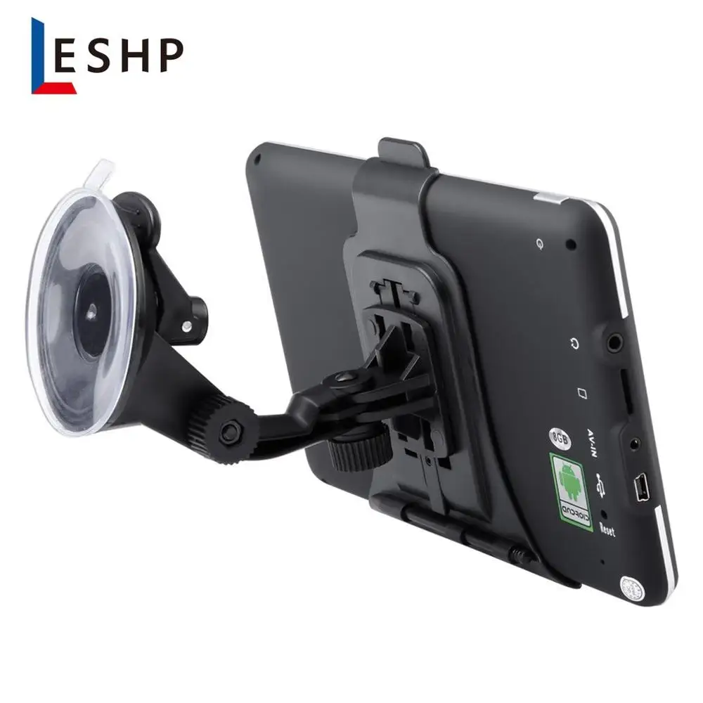 LESHP 7 дюймов HD Автомобильный gps навигатор Android 8 Гб четырехъядерный автомобильный 3D навигатор умный голосовой напоминание для разных стран
