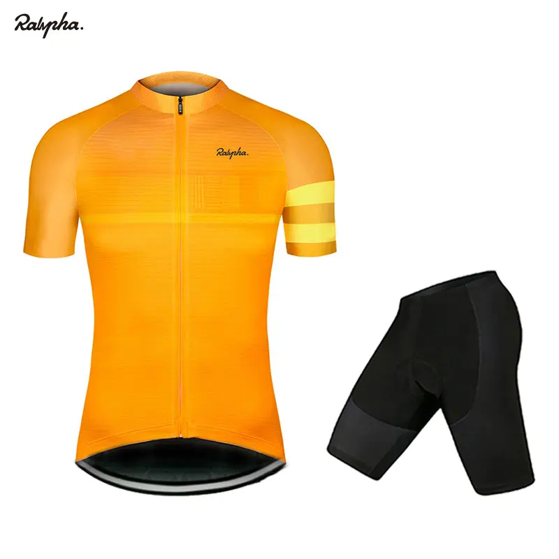 Raphaing велосипедная футболка с коротким рукавом Pro Team, мужские велосипедные шорты, одежда для велоспорта, комплекты одежды для велоспорта, одежда Ropa Ciclismo GOBIKING - Цвет: cycling set 4