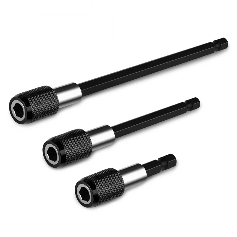 3Pcs Magnetic Screwdriver Extension Bit Quick Release 1//4 Hex Shank Tools z