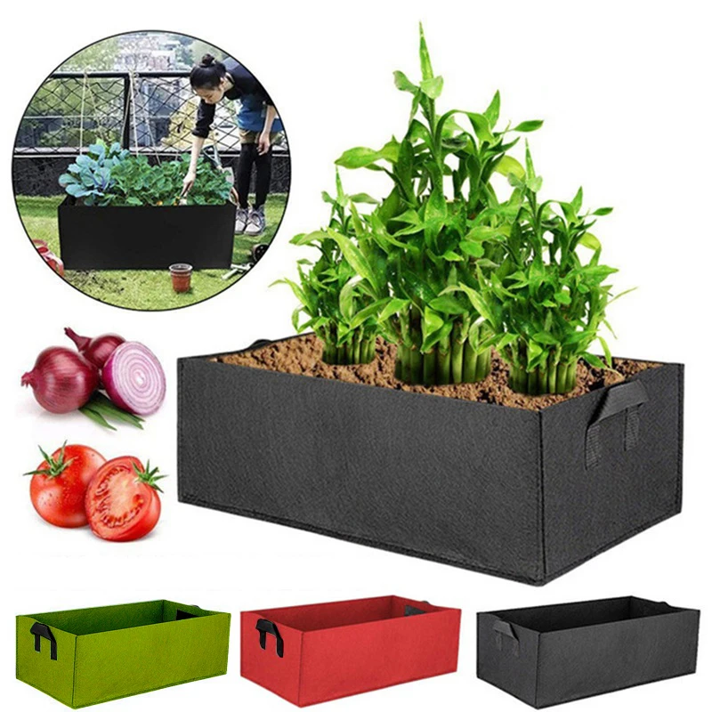 3 Size Felt Plant Grow Bags Nonwoven Fabric Garden Potato Pot Greenhouse  Vegetable Growing Bags Moisturizing Vertical Tools - Grow Bags - AliExpress