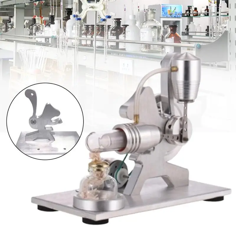 

New Stirling Engine Low Temperature Motor Model Heat Steam Kids Education Toy Light Bulb Alternator DIY Model Toy Gift For Child