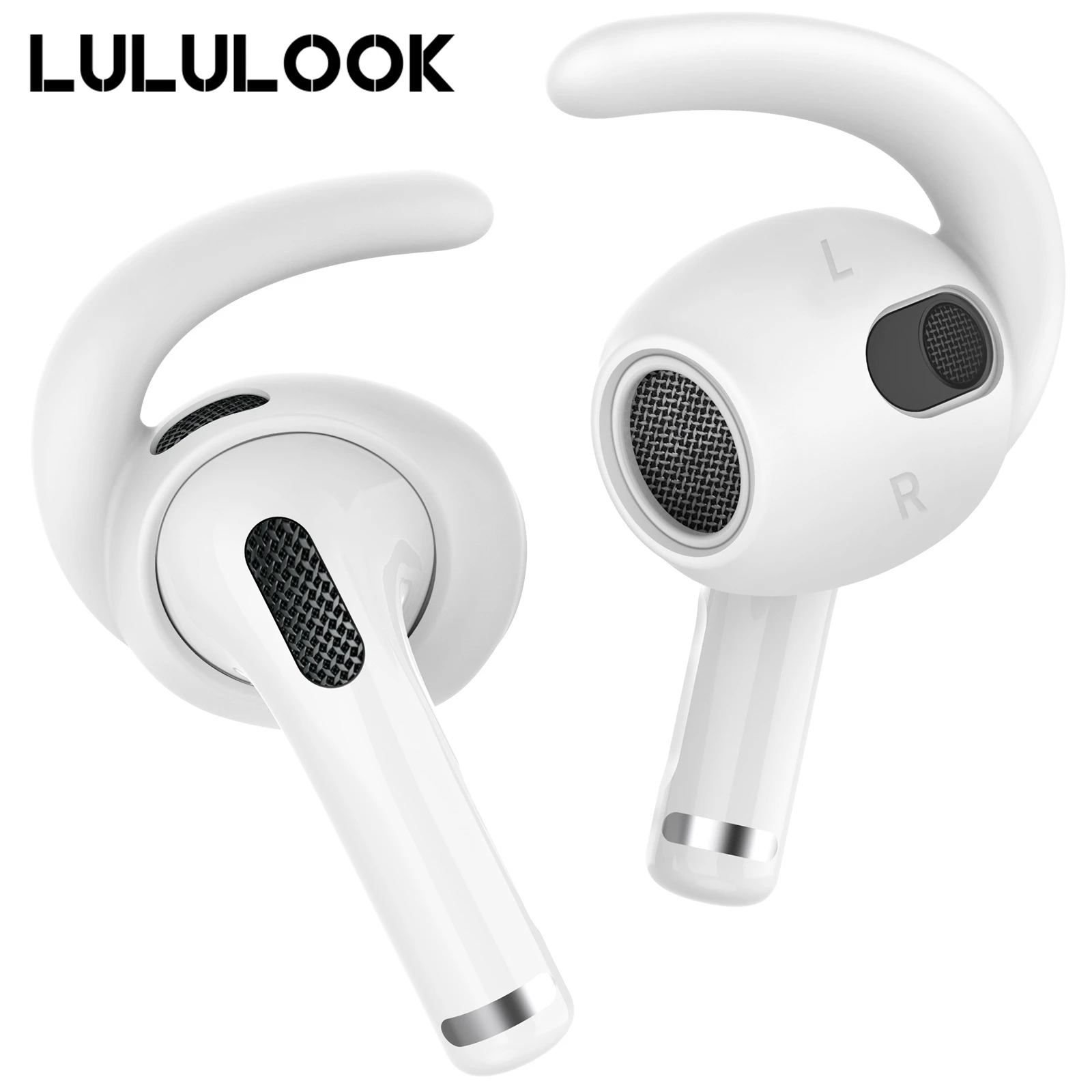 

Lululook 3 Pairs Ear Hooks For Apple AirPods 3 Earbuds Covers Tips Silicone Pouch Bluetooth Headphone Earpods Cover Accessories