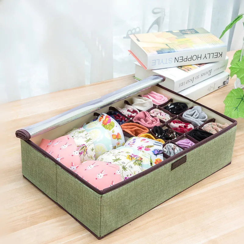 

Oxford Uderwear Case Socks Storage Box Organizer Foldable Storage Box for Underwear Socks Wardrobe Storage Boxes Socks Closet