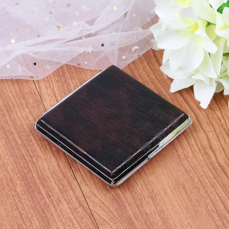 1pcs High Grade Leather Slim Cigarette Case 20 Cigarettes Accessories Tobacco Holder Storage Box Accessory Creative Fashion Gift