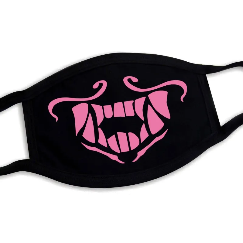 

KDA K/DA Group Akali Mask Rogue Assassin Cosplay Masks Night Lights Luminous Growing in Dark Face Masks Mouth Muffles Akali Glow