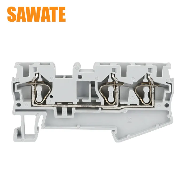 

10Pcs ST-4-TWIN Cable Terminal Blocks CONTACT Wire Connectors Pull Spring Cage Connection Ground Cable Terminal Blocks Wire