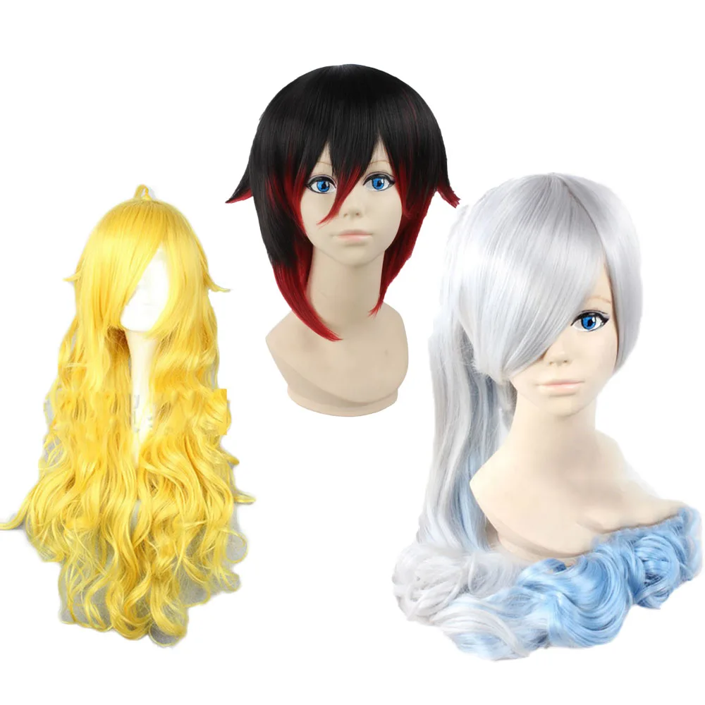 MeetLife RWBY парик мультфильм Рубиновая Роза Weiss Schnee Yang Xiao длинный для косплея