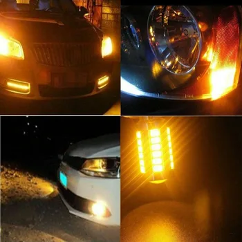 

BAU15S PY21W 1156PY Car Auto Amber 33SMD LED Turn Signal Indicator Lights Set