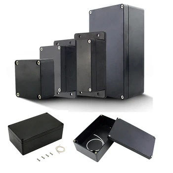 

Project Box ABS Plastic IP65 Waterproof Dustproof Electrical Junction box Enclosure Black Housing Instrument Case