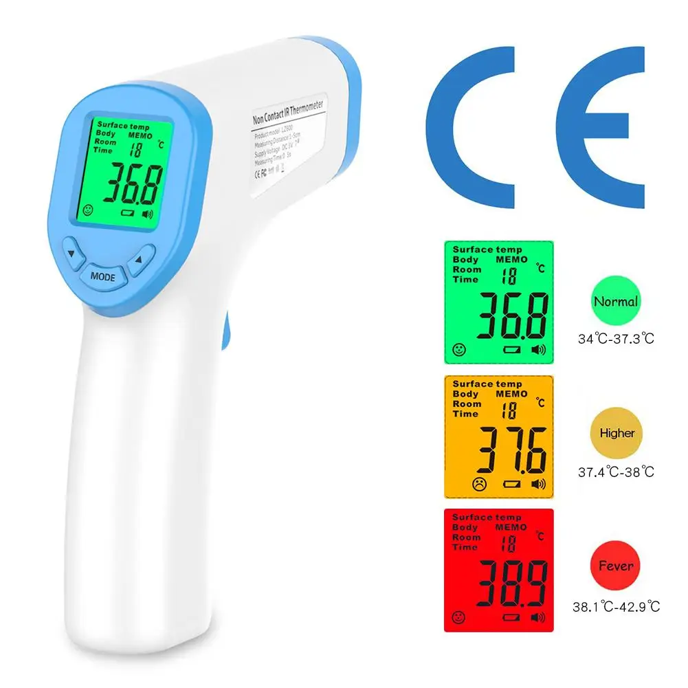 

New Muti-fuction Baby/Adult Digital Termomete Infrared Forehead Body Thermometer Gun Non-contact Temperature Measurement Device