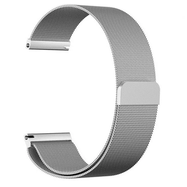 Samsung Gear S3 Frontier/Classic 22mm/S2 20mm Band Strap Galaxy Watch 46mm 42mm Stainless Steel Loop Milanese Belt Accessories - Цвет ремешка: SILVER