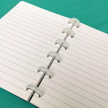 

T Mushroom Hole Disc-binding Loose Book Binding Ring Disc Arc Binding Notebook Arc Binding Notebook Office Supplies Candy Color