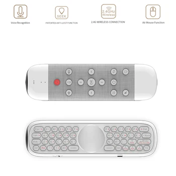 

Q40 2.4G Wireless keyboard and Air Mouse Remote Control Support IR Learning /Voice Control/Backlit etc for Smart TV/Android Box