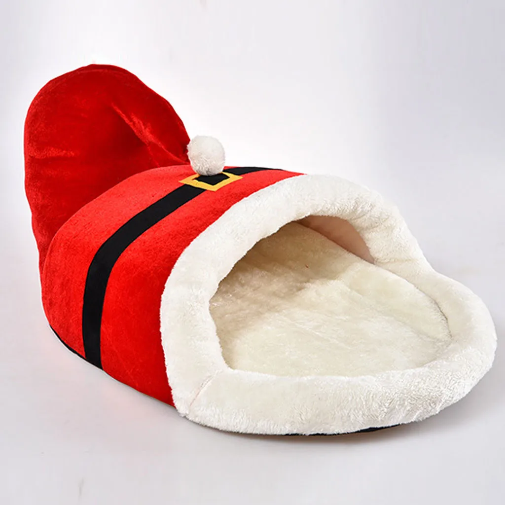 DogMEGA Christmas Warm Soft Dog Bed
