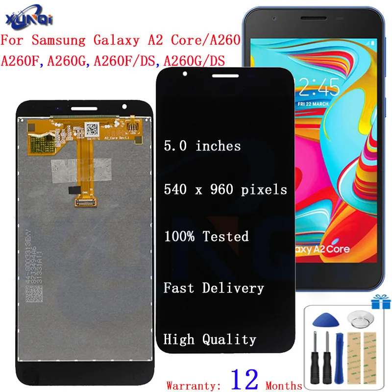 

For Samsung Galaxy A2 Core A260 LCD Display Touch Screen Digitizer Assembly For Samsung A2 Core lcd