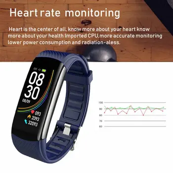 

C6T temperature measurement Watch bracelet information sleep exercise pedometer smart bracelet for man and woman