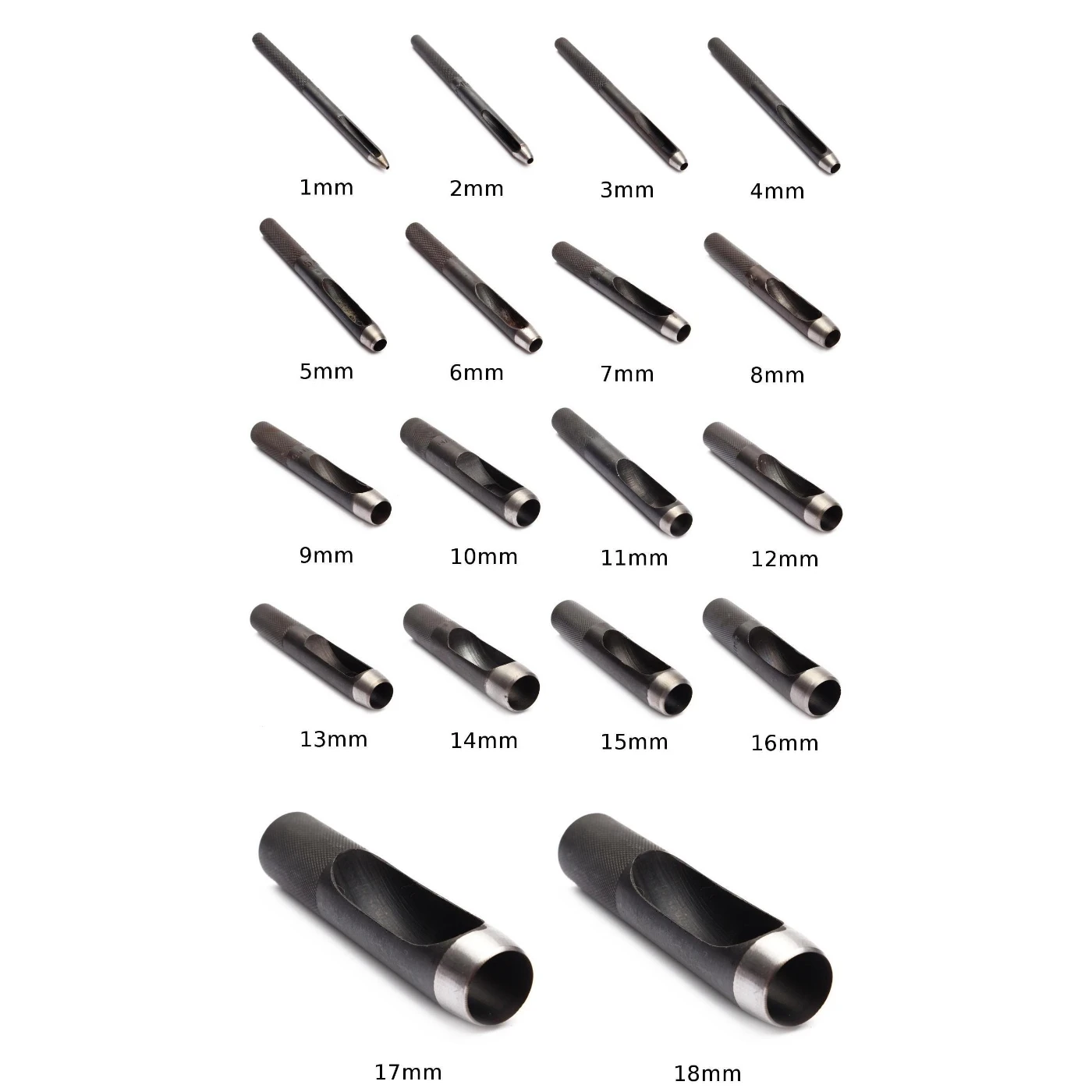 1-18 мм в немецком стиле круговой перфоратор для кожи ручной работы для штамповки