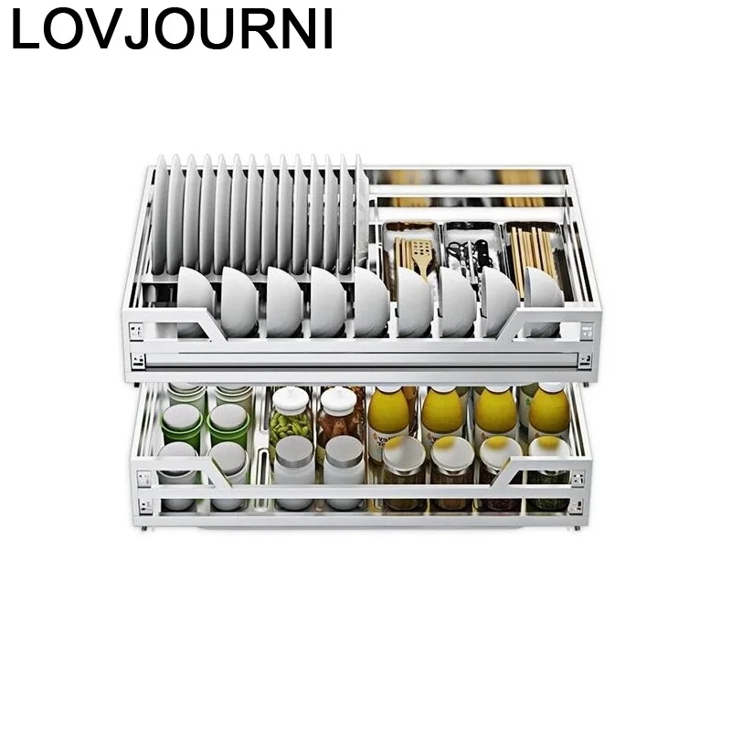 

Organizer Organizador Accesorios Armario Pantry Stainless Steel Cuisine Cocina Kitchen Cabinet Cestas Para Organizar Basket