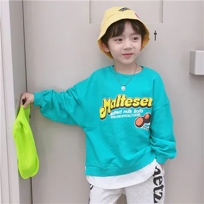 Детский свитер в Корейском стиле для мальчиков; свитер детские толстовки; пуловер свитер для девочек Одежда для маленьких мальчиков Poleron; для мальчиков