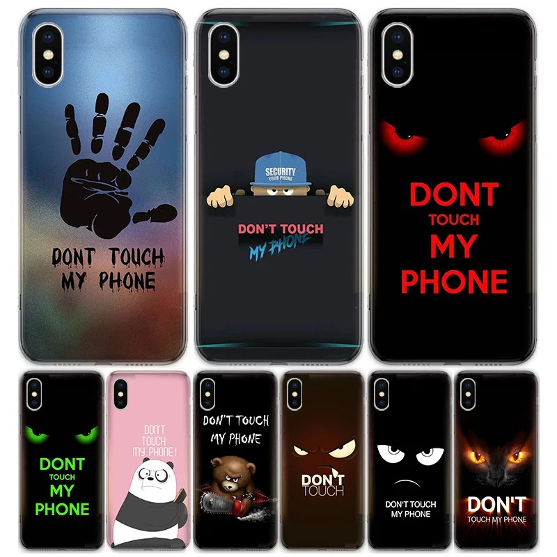 Чехол для телефона с надписью Don't Touch My Phone чехол iPhone 11 5 5s SE 6 6s 7 8 Plus X XS XR Pro Max
