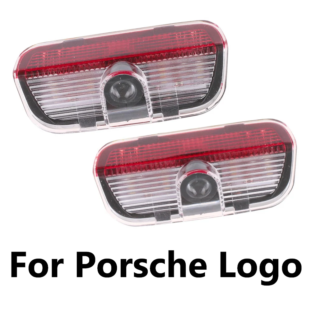 

4pcs For Porsche Logo Car Door Ghost Shadow Projector Light For Cayenne Cayman 911 Boxster Carrera4 Macan S3 S4 Welcome Lamp LED