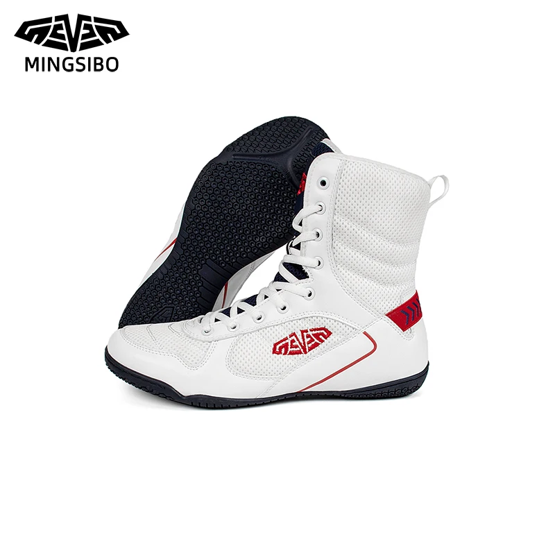 Men Sport Professional Boxing Shoes Black White Man Wrestling Sneakers Fighting Lightweight Male Weightlift Wearable Boots