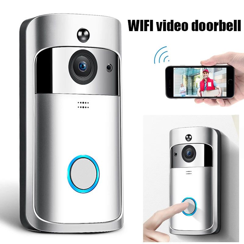 

WiFi Door Intercom Smart Video Phone Smart Wireless WiFi Security Doorbell Door Visual Recording IR Home Security Monitoring