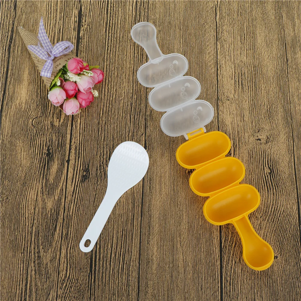 

1PC DIY Sushi Maker Rice Mold Rice Ball Maker Mold With Spoon Kitchen Sushi Making Tools Bento Accessories Color Random