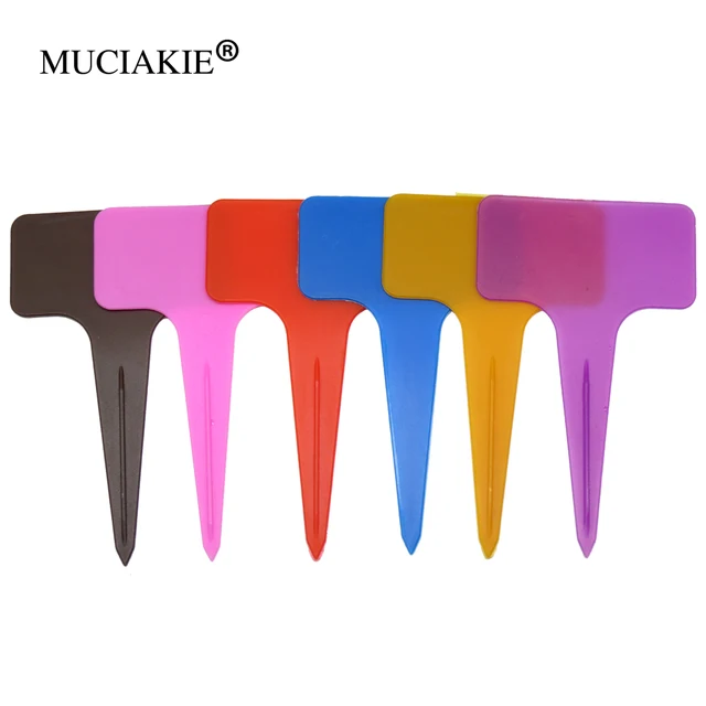 Muciakie 50Db Kertészeti Növény T Alak Vízálló Vastag Címkék Újrahasznosítható Műanyag Virág Bonsai Zöldség Óvoda Jelölők Szerszám - Image 4