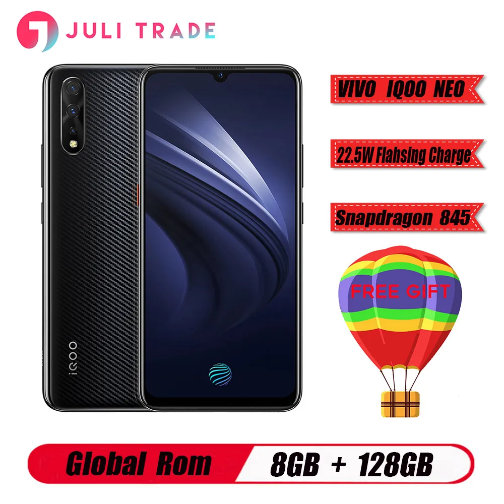 VIVO IQOO Neo смартфон 6 38 &quotAMOLED Полный экран 1080*2340 Восьмиядерный Snapdragon 845 4500 мАч 22 5 Вт