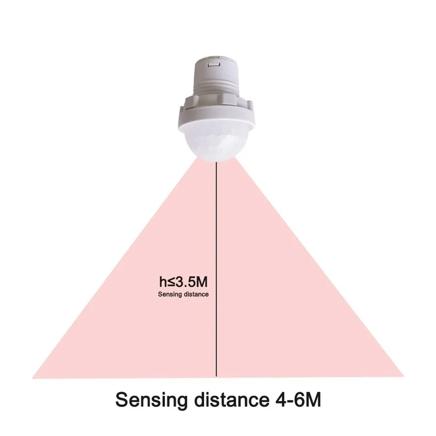 Commutateur intelligent de détecteur de mouvement infrarouge de Cisco de LED, détecteur automatique de PIR, interrupteur de lumière, 110V, 220V