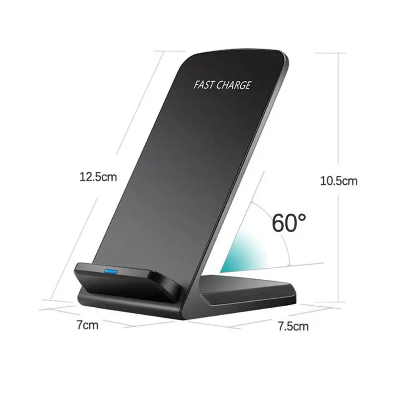 

10W Qi Wireless Charging Stand Dock Fast Wireless Charger Phone Holder for IPhone 11 X XR XS Max Samsung S10 S9 Note9 Xiaomi