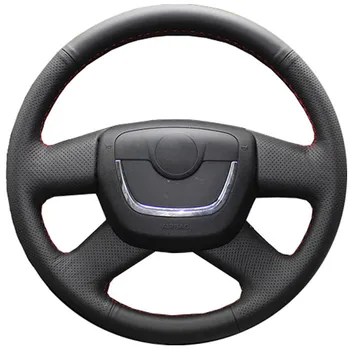 

Car Steering Wheel Braid For Skoda Octavia Superb 2012 Fabia Skoda Octavia a5 2012 2013 Yeti 2009-2013/custom Steering Cover
