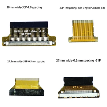

BONATECH 2K 4K FPC EDP 30P 51PLVDS turn FPC flat cable Adapter Board Converter Connector for Samsung LG AU Huaxing Optoelectroni