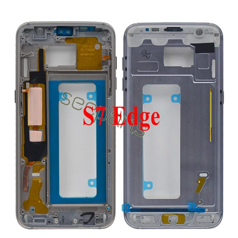 Для samsung Galaxy S7 G930 средний корпус с ободком металлический каркас шасси для samsung S7 Edge G935 средняя Рамка Замена корпуса