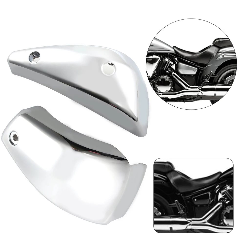 

Хромированный мотоциклетный левый правый боковой масляный бак, обтекатель аккумулятора, аксессуары для Yamaha V Star 1300 XVS1300 2007-2017