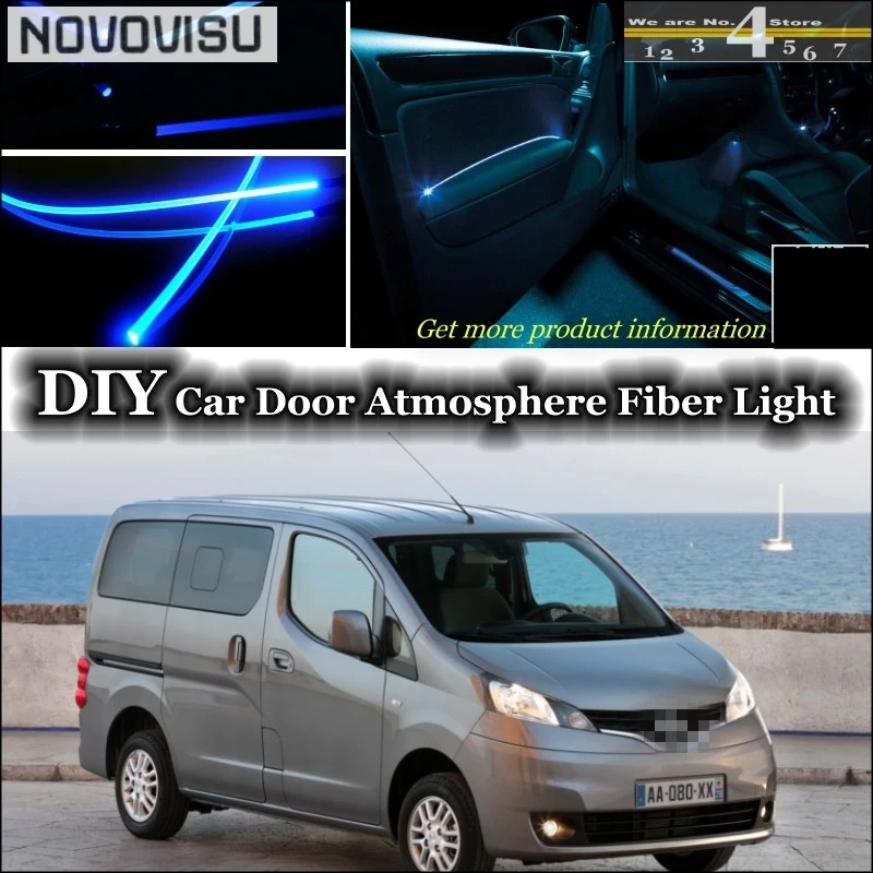 NOVOVISU For Nissan Evalia NV200 Vanette For Chevrolet City Express interior Ambient Light Tuning Atmosphere Fiber Optic Band