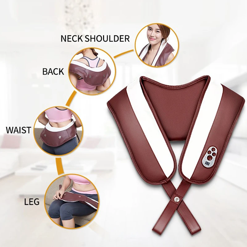 Electric Neck Shoulder Massager New Multifunction Home Beat Cervical Shawl Healthy Care Electric Household Hammer Massage