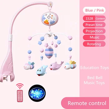 

Baby Crib Mobiles Rattles Music Educational Toys Bed Bell Infant Baby Toy 0-12 Months for Newborns Teether Pendant