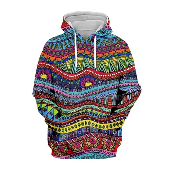 

Liumaohua Hippie Mandala Trippy Abstract Psychedelic 3d hoodies/shirt/Sweatshirt Winter autumn Long sleeve streetwear