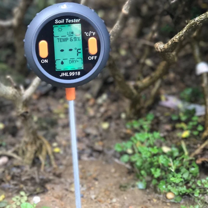 Hot 5 in 1 Soil Ph Meter Soil Tester PH Moisture Meter Temperature Sunlight Intensity Measurement Analysis Acidity Alkali