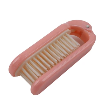 

1PC Plastic 17.5*3*2.5cm Hairdressing Portable Folding Hair Comb Brush Compact Pocket Size Anti-static Massage Comb For Women