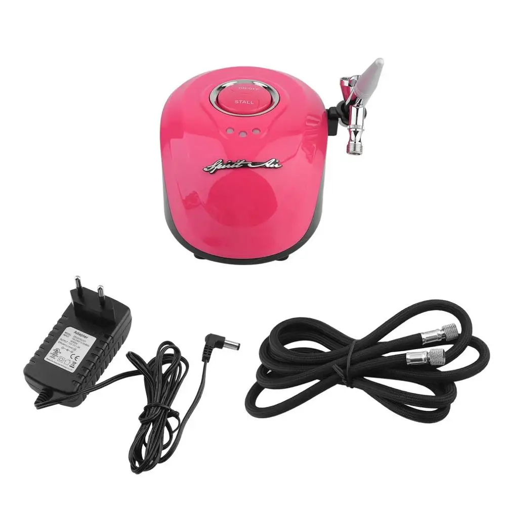 

Portable Mini Compressor Airbrush Spray Gun Set Tattoo Make Up For Nail And Art Painting Bt-19 EU Plug