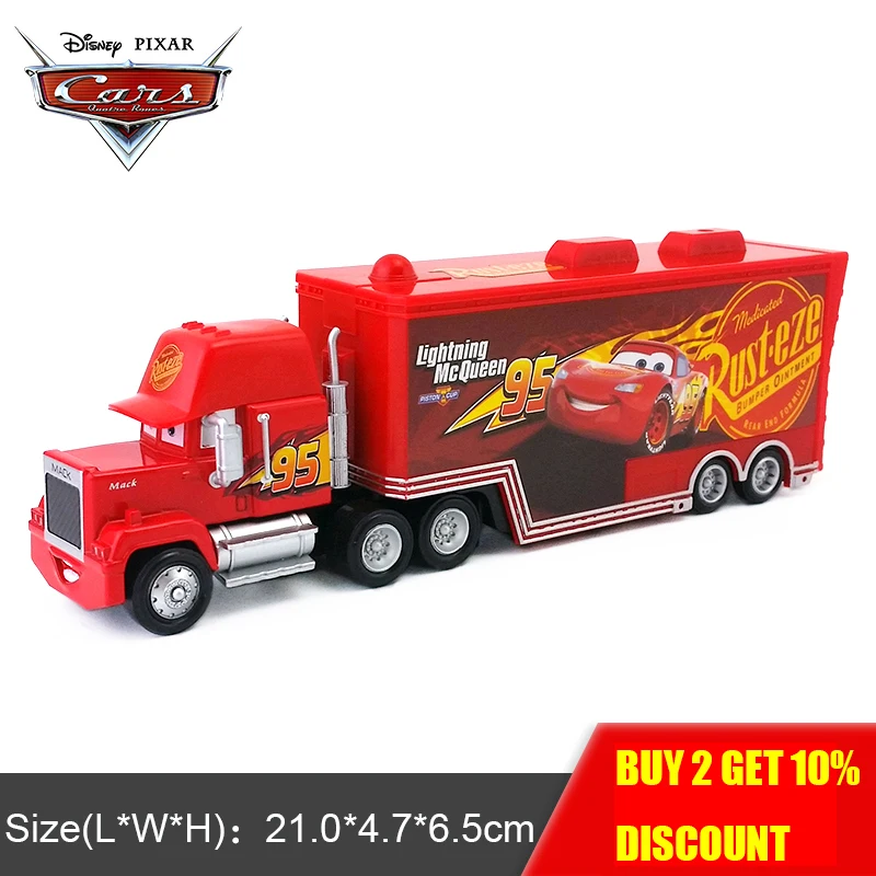 Disney Pixar Cars 3 Mack Hauler Truck Uncle 1:55 развивающие игрушки модель автомобиля для мальчиков